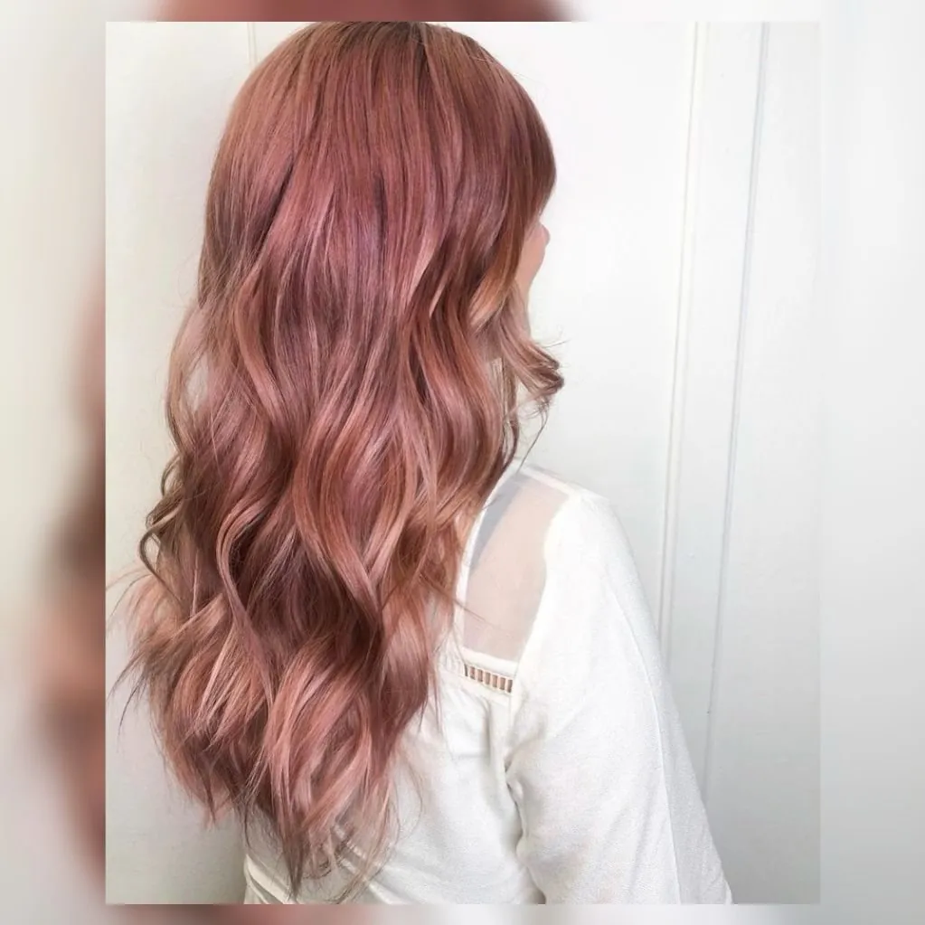 Rosé-Gold Langhaar